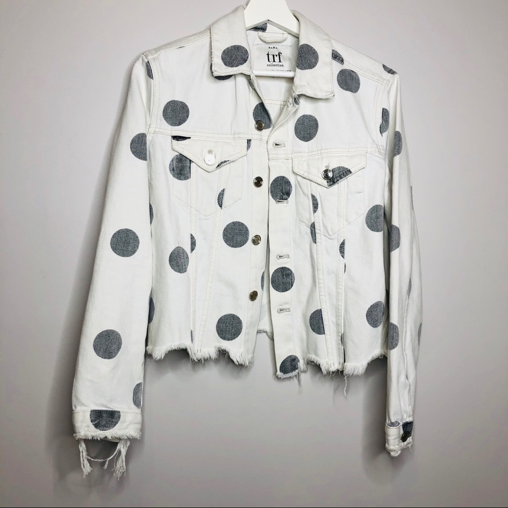 ZARA Dots White Jacket - Picture 5 of 8